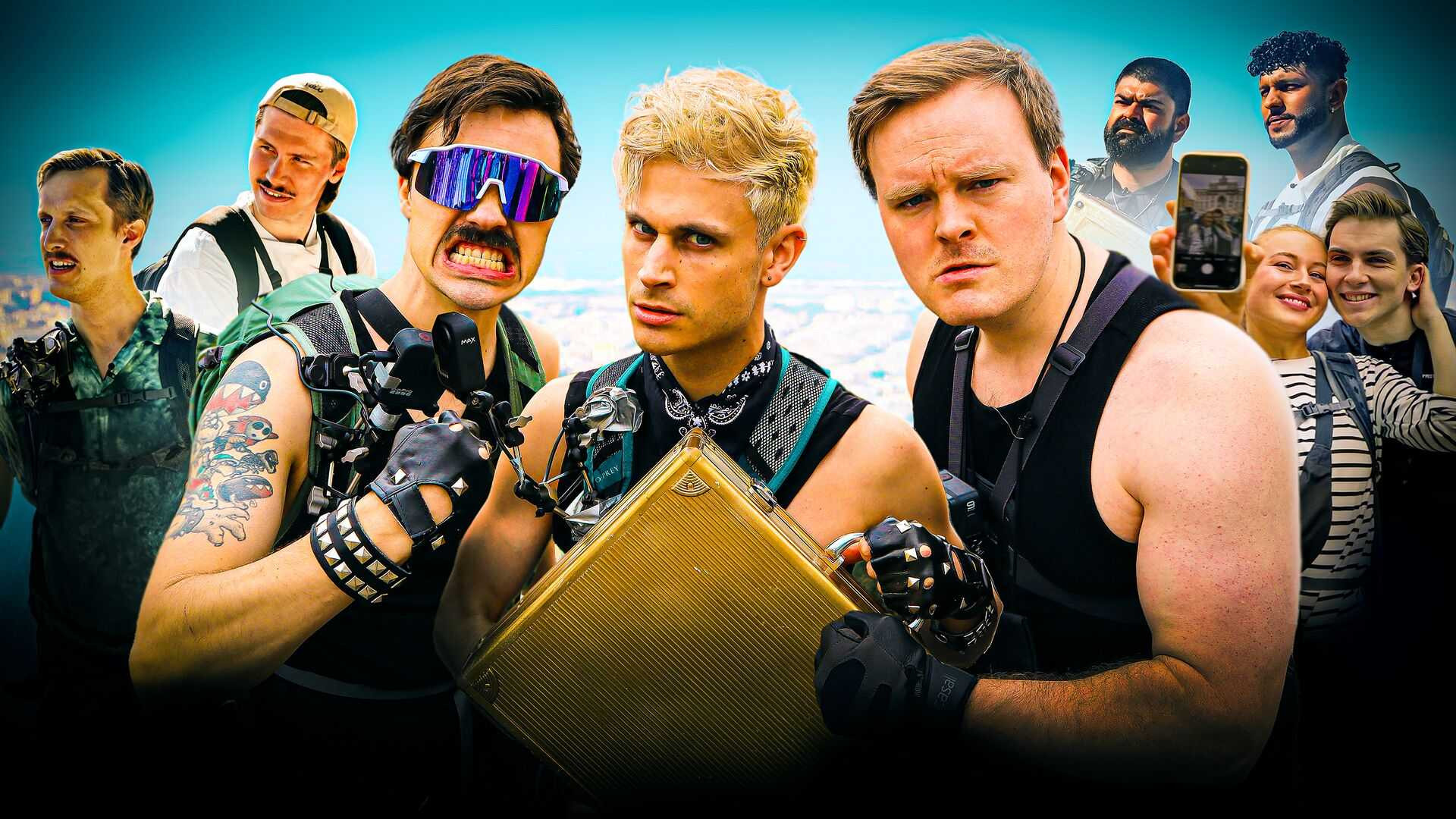 Backdrop for Dusørjegerne – jakten på gullkofferten