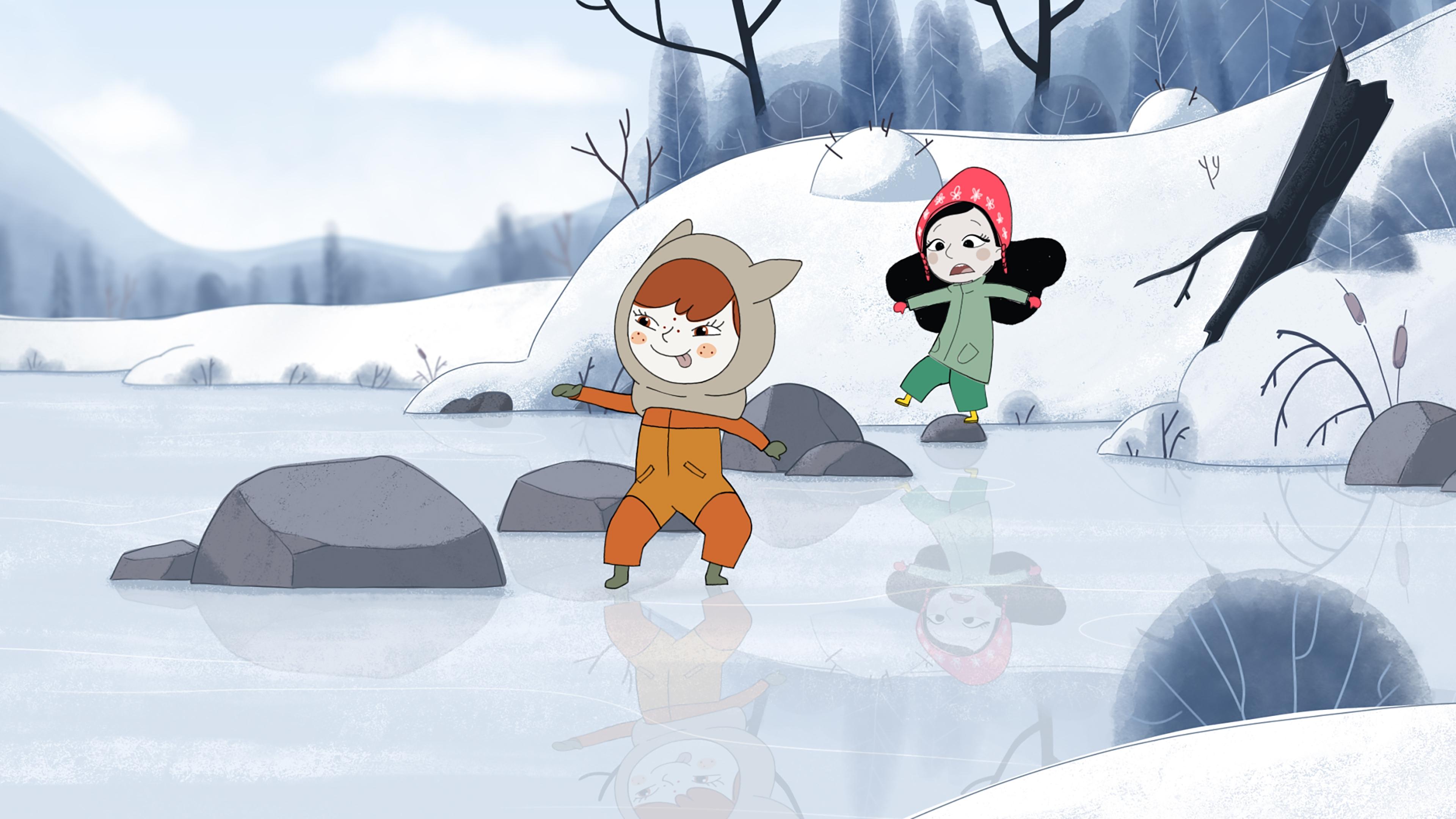 Backdrop for Dounia: The Great White North