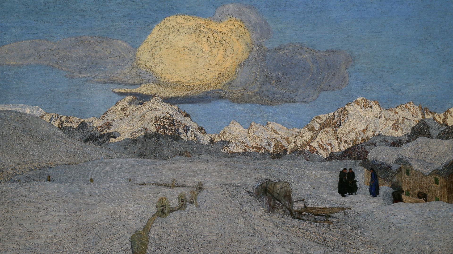 Backdrop for Segantini: Back to Nature