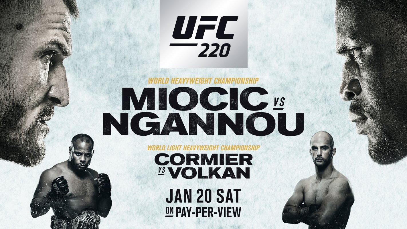 Backdrop for UFC 220: Miocic vs. Ngannou