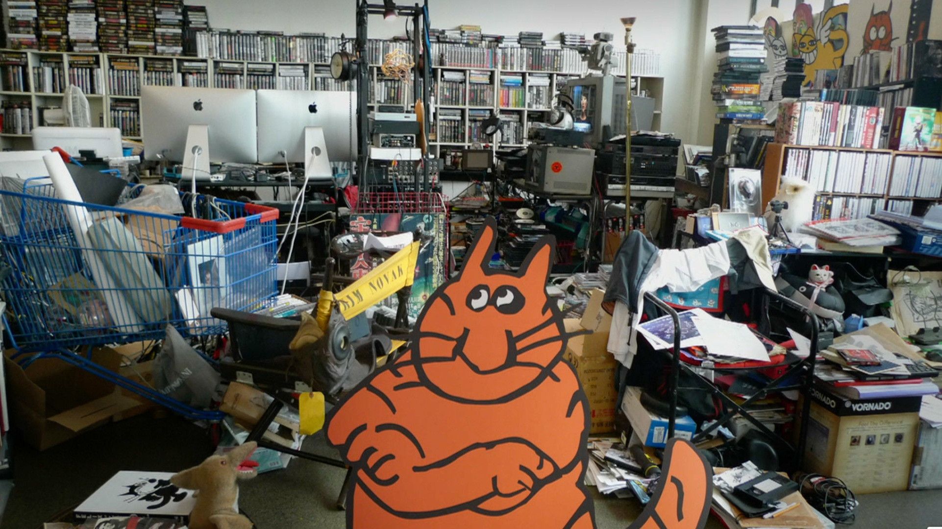 Backdrop for In Chris Marker's Studio