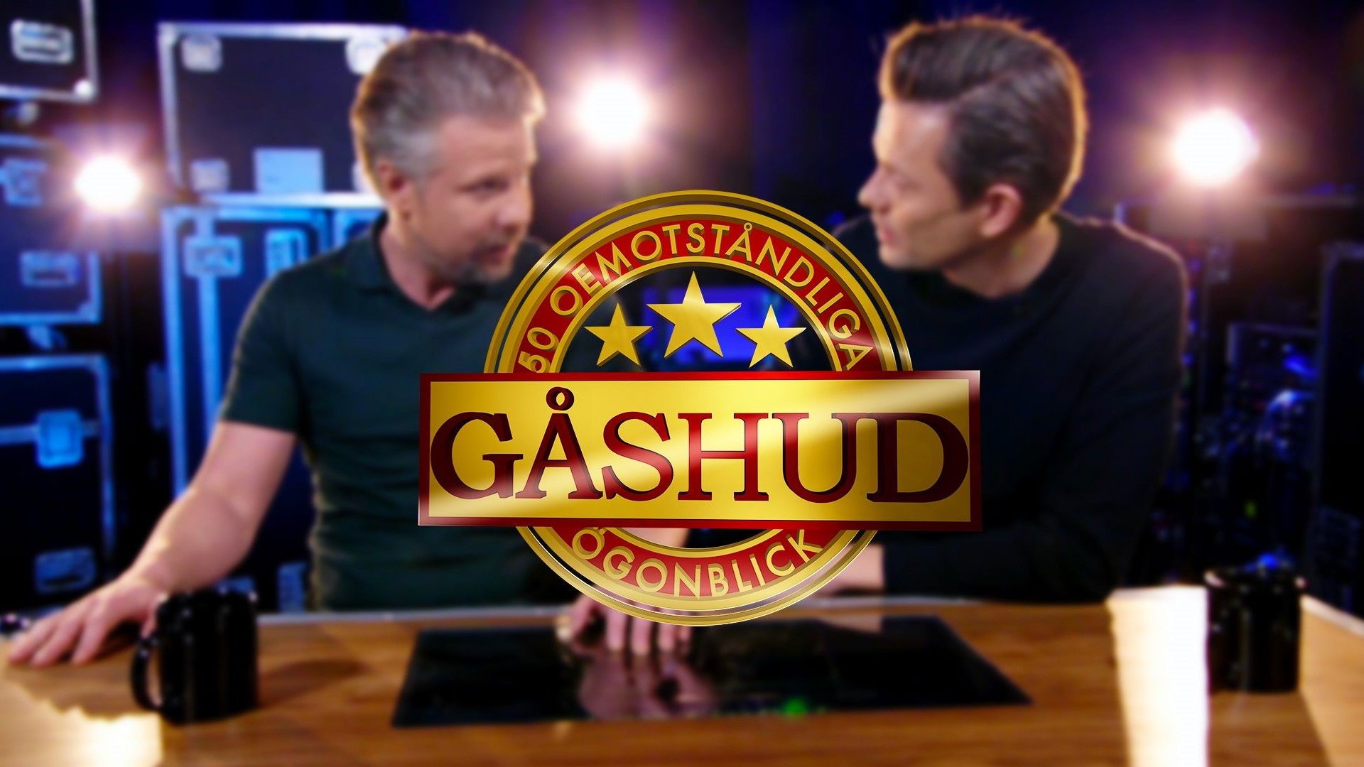 Backdrop for Gåshud med Filip och Fredrik