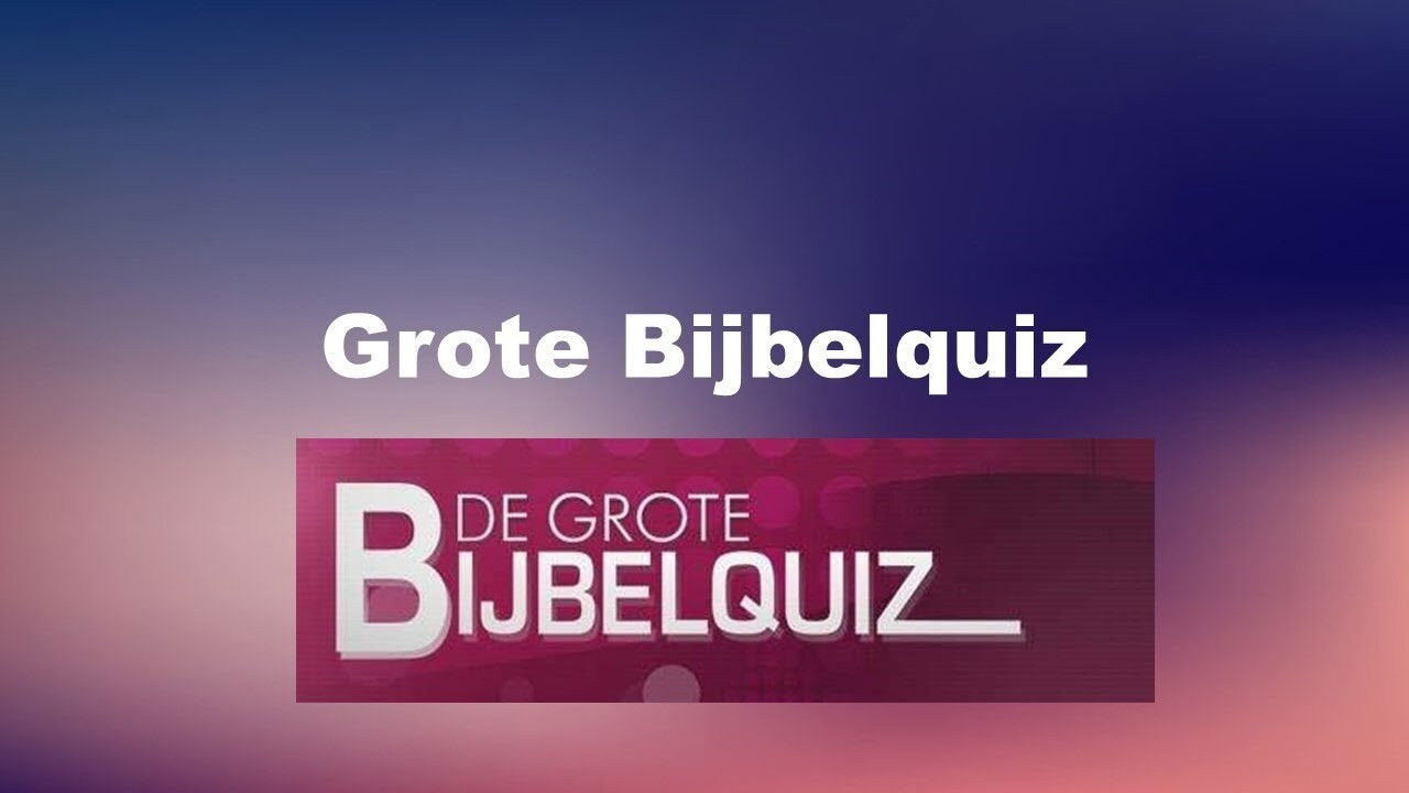 Backdrop for De Grote Bijbelquiz