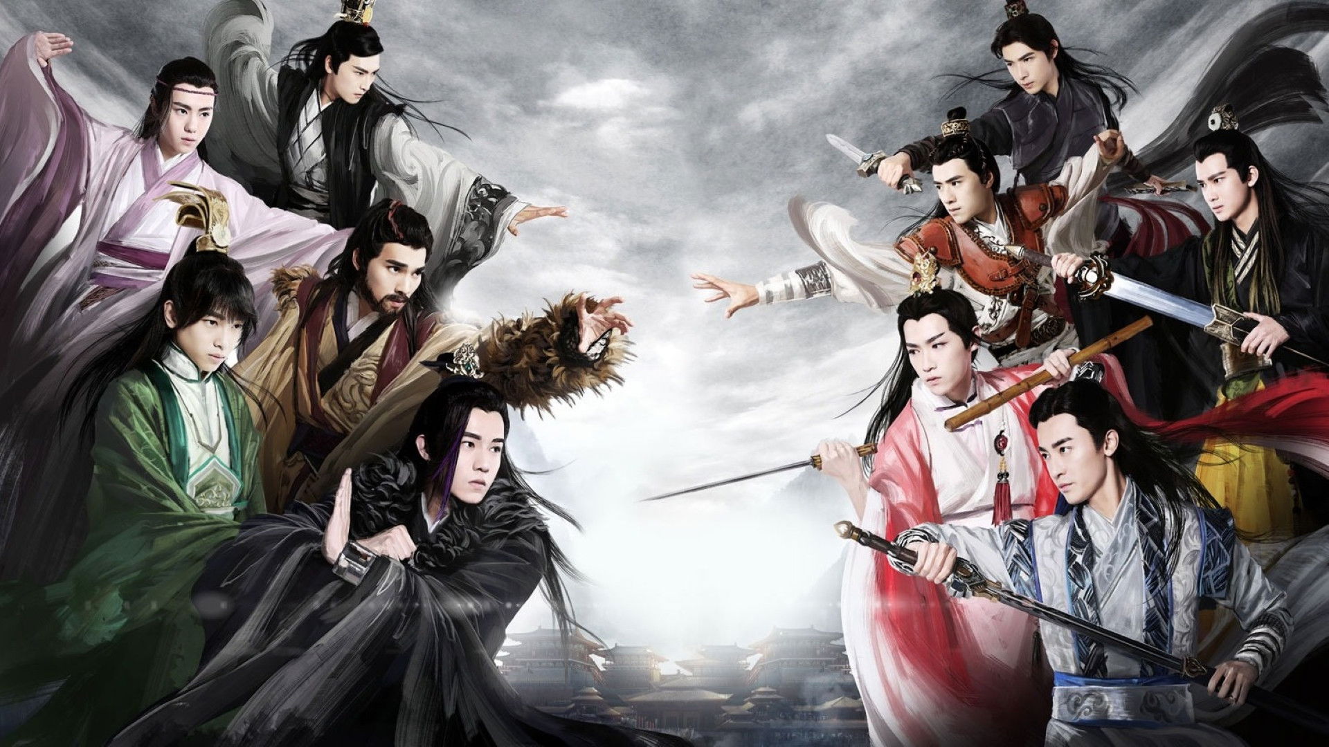 Backdrop for Men with Swords