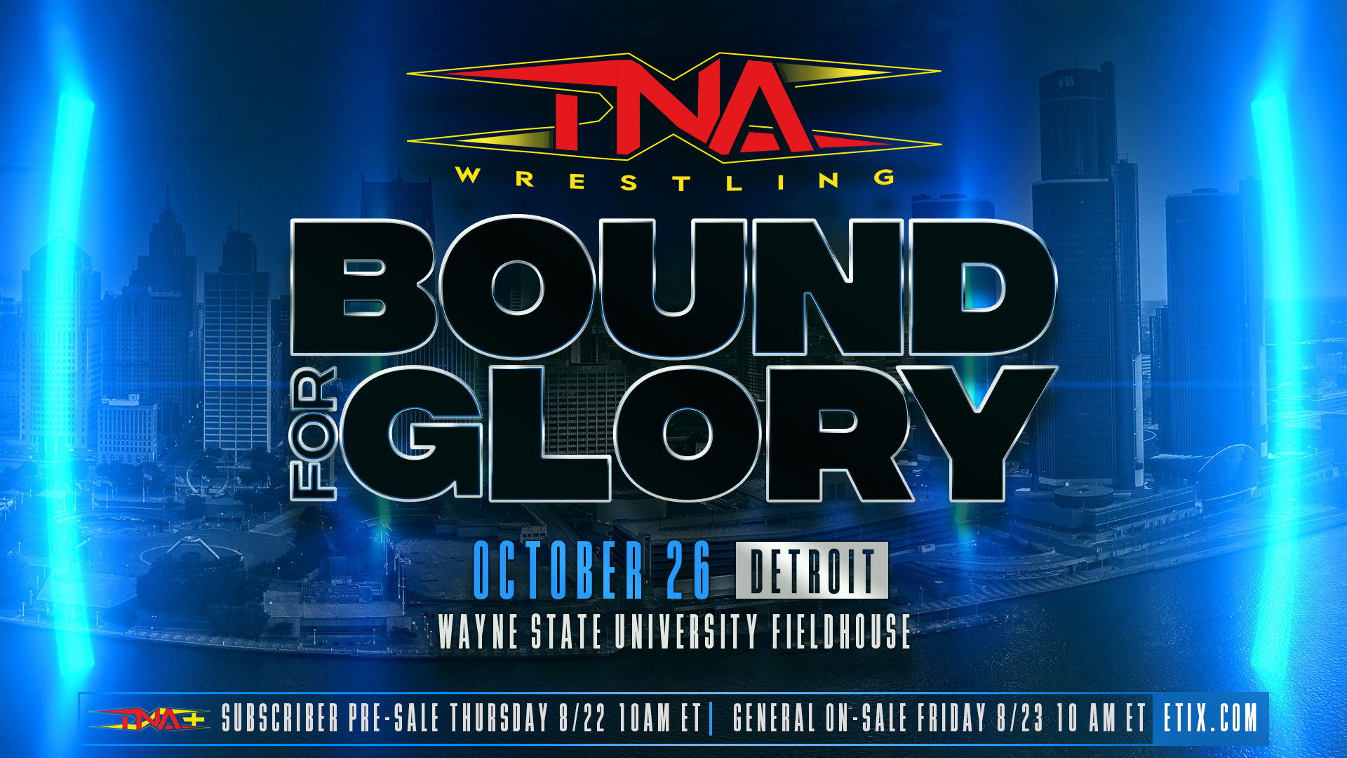Backdrop for TNA Bound for Glory 2024