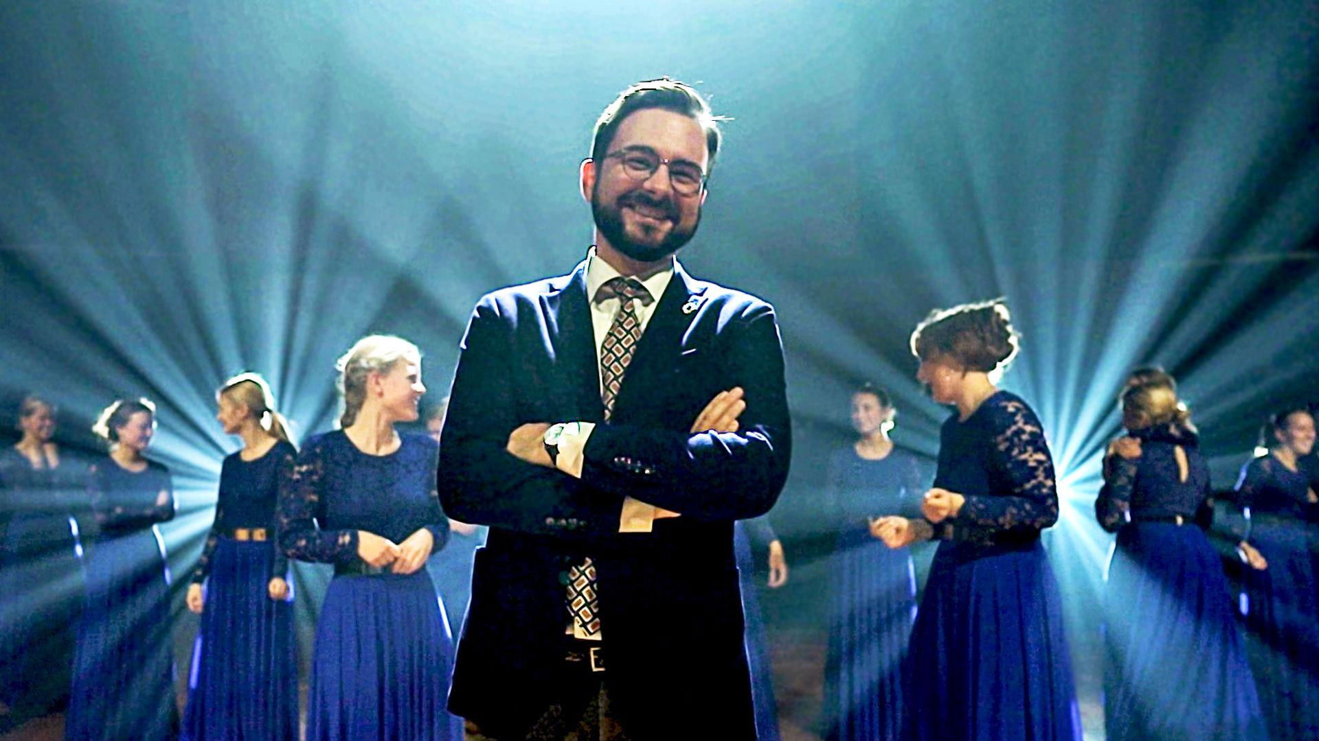 Backdrop for Faber og pigekoret