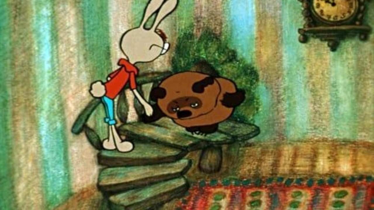 Backdrop for Winnie-the-Pooh Goes Visiting