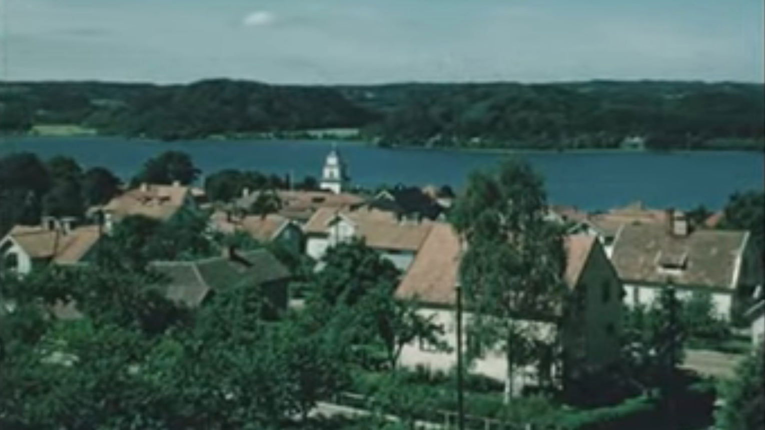 Backdrop for Ulricehamn, the town by Åsunden