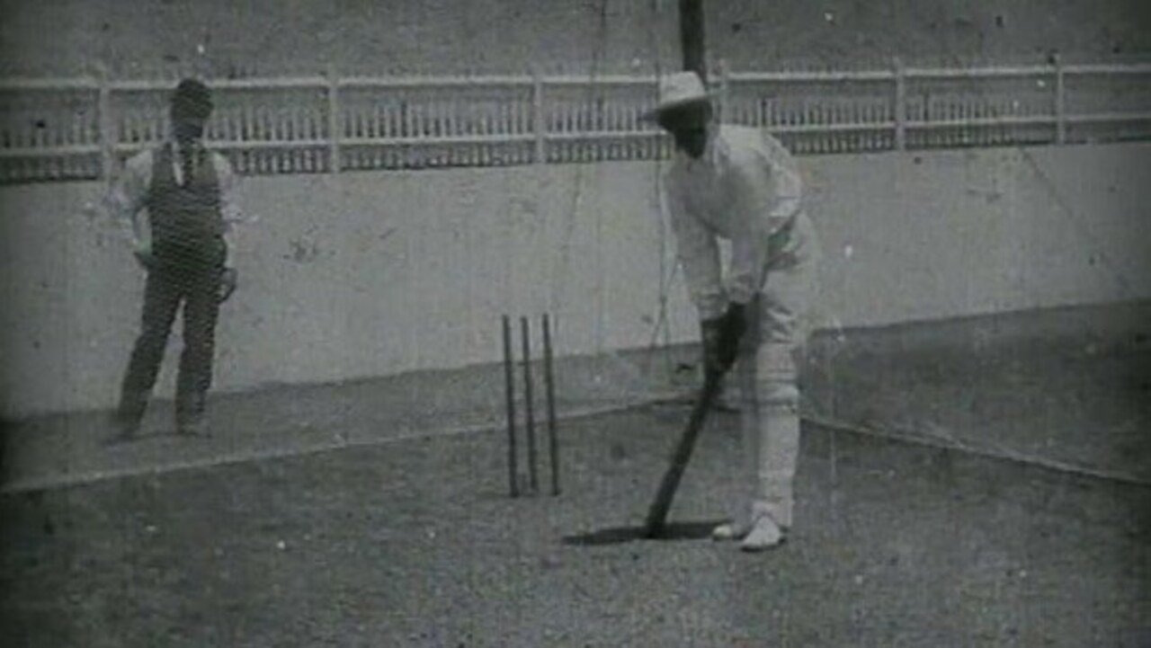 Backdrop for Prince Ranjitsinhji Practising Batting in the Nets