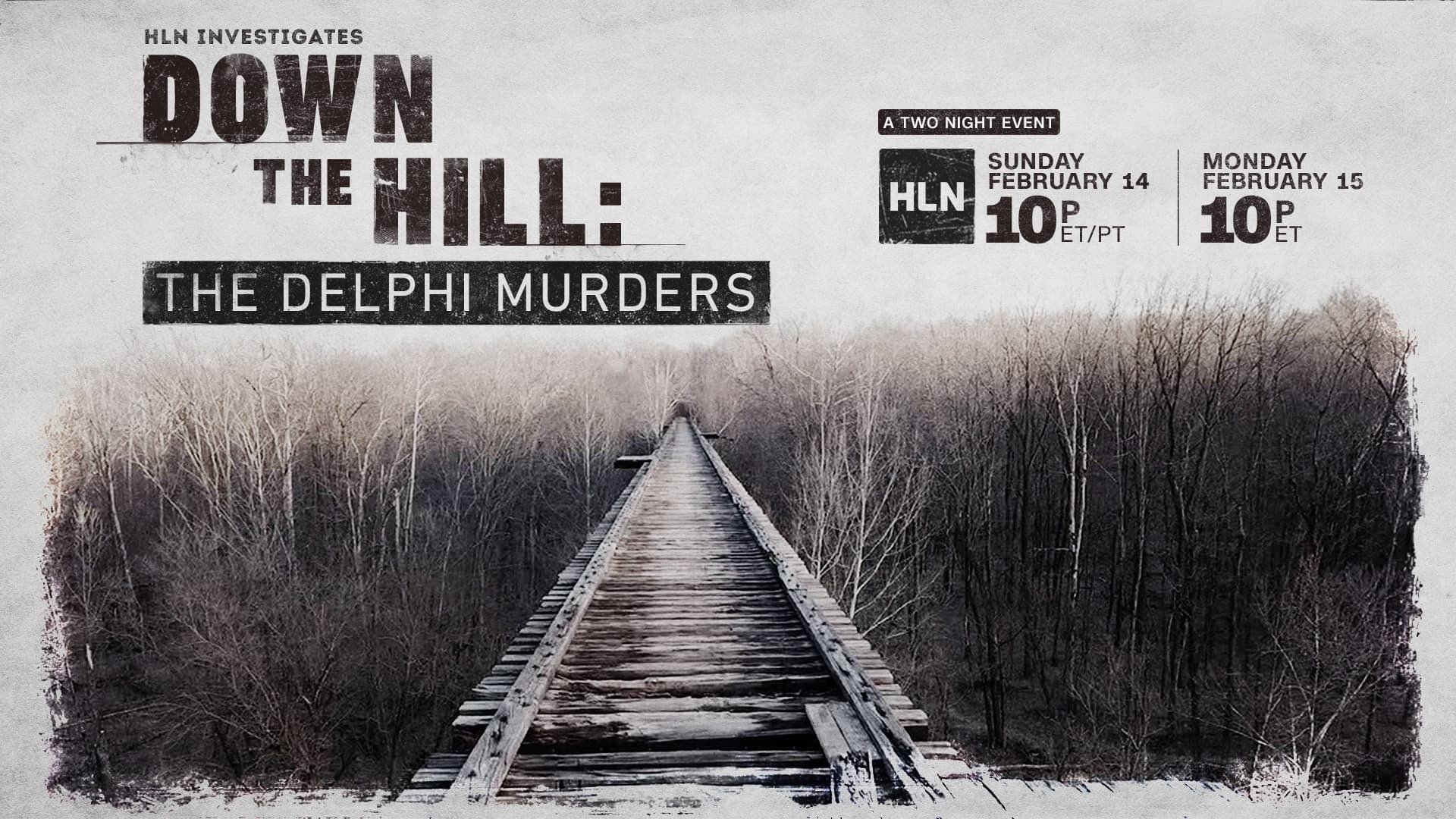 Backdrop for Down the Hill: The Delphi Murders