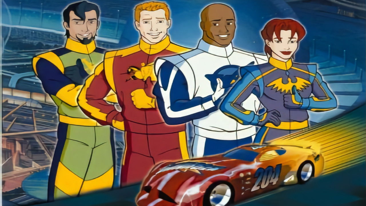 Backdrop for NASCAR Racers