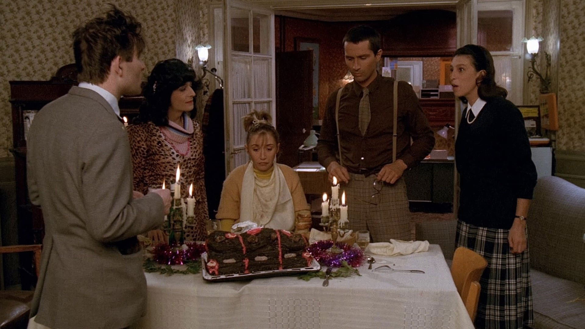 Backdrop for Santa Claus Is a Stinker