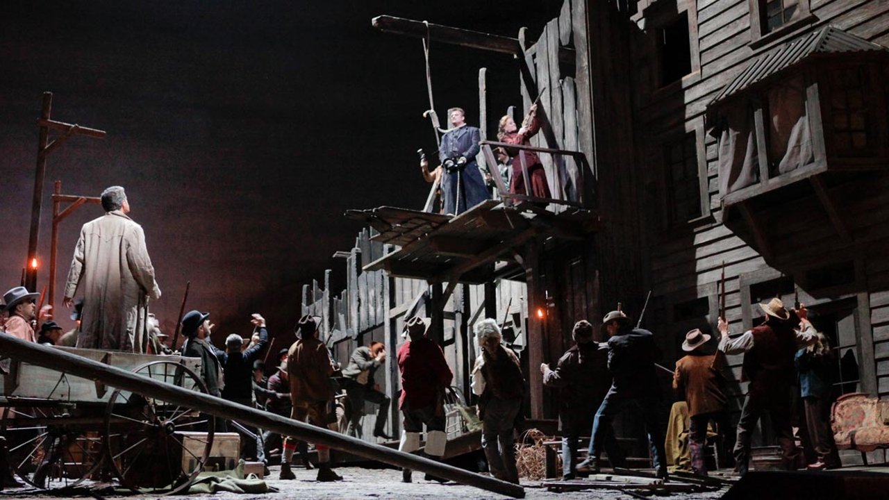 Backdrop for The Metropolitan Opera: La Fanciulla del West