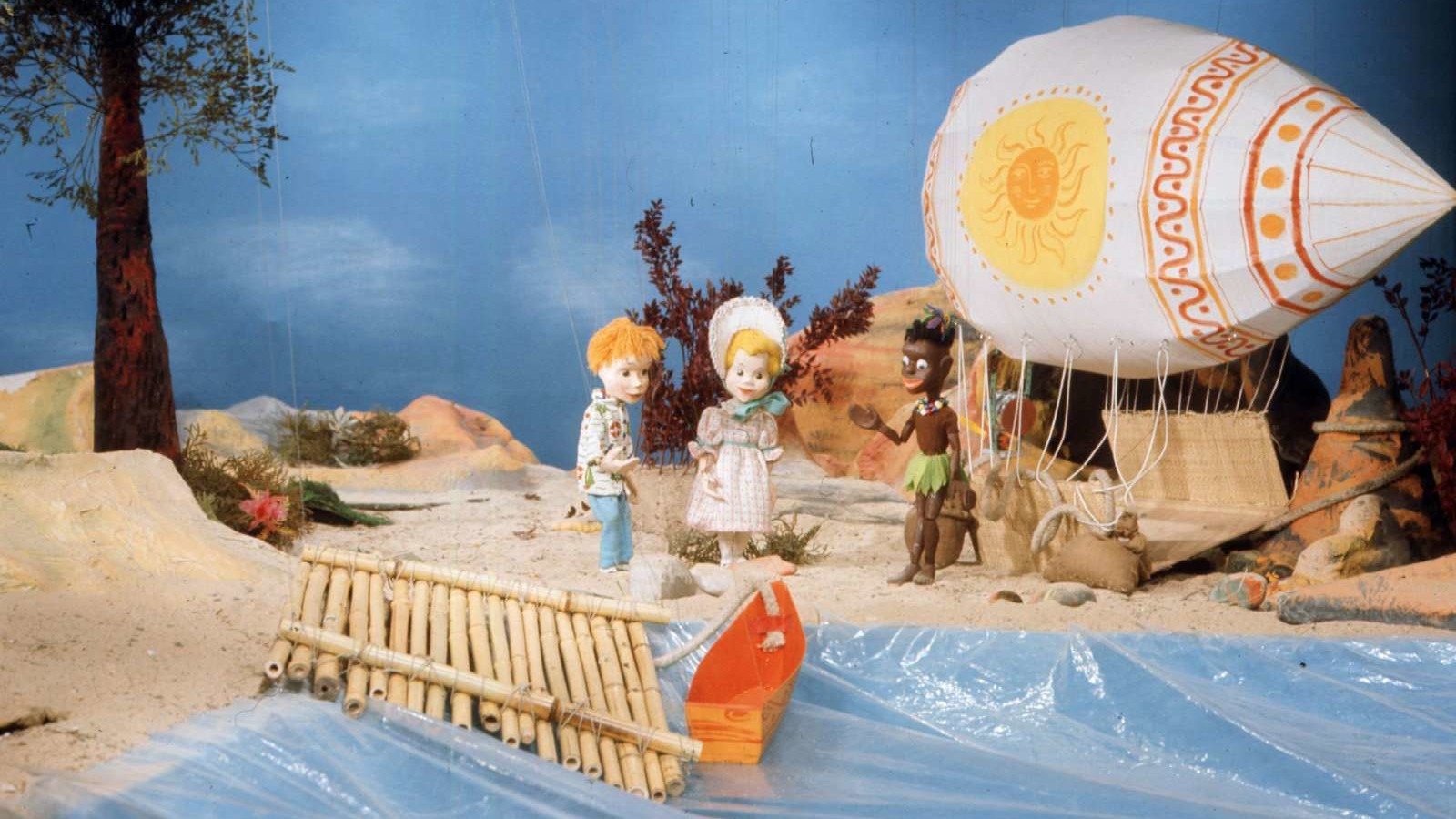 Backdrop for Augsburger Puppenkiste - Kommt ein Löwe geflogen