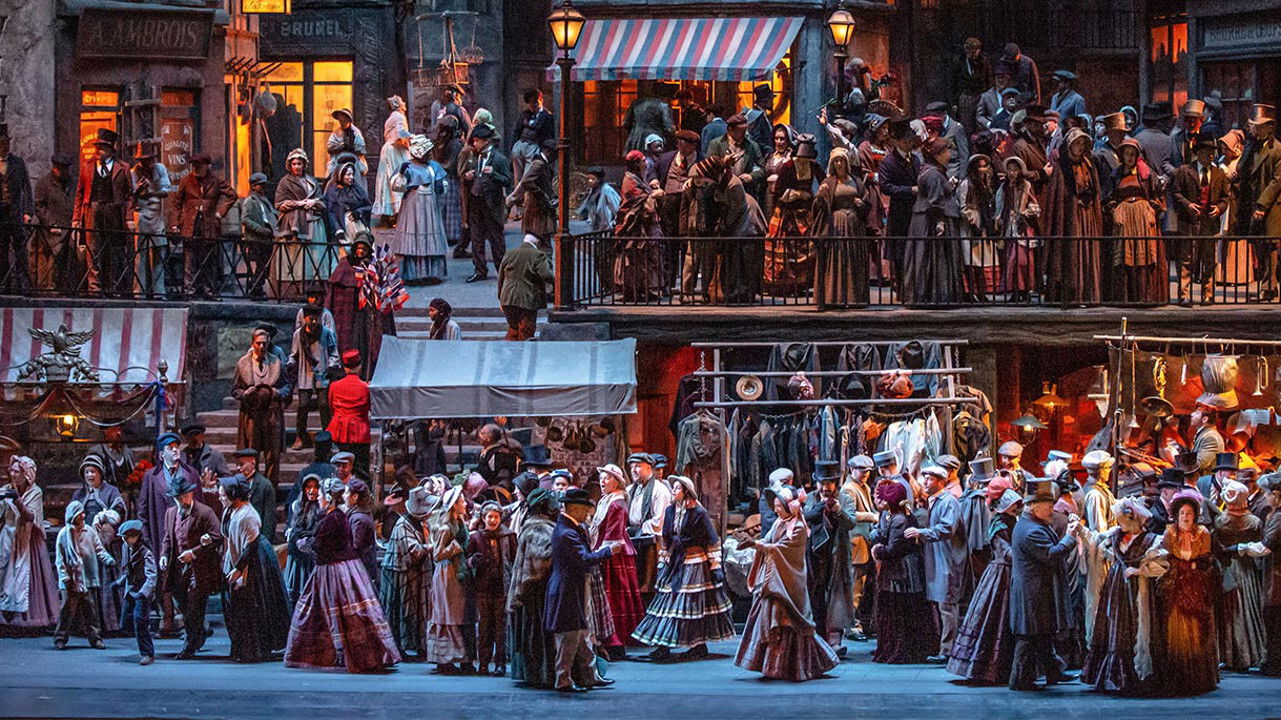 Backdrop for The Metropolitan Opera: La Bohème