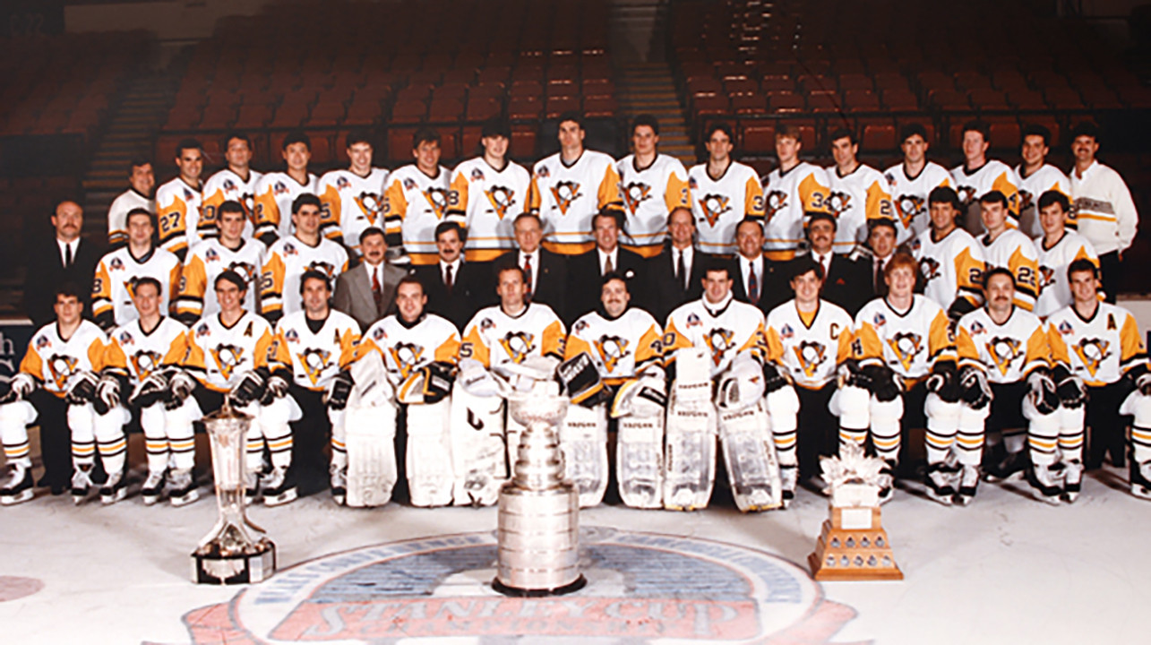 Backdrop for One From the Heart: The Story of the 1990-91 Pittsburgh Penguins