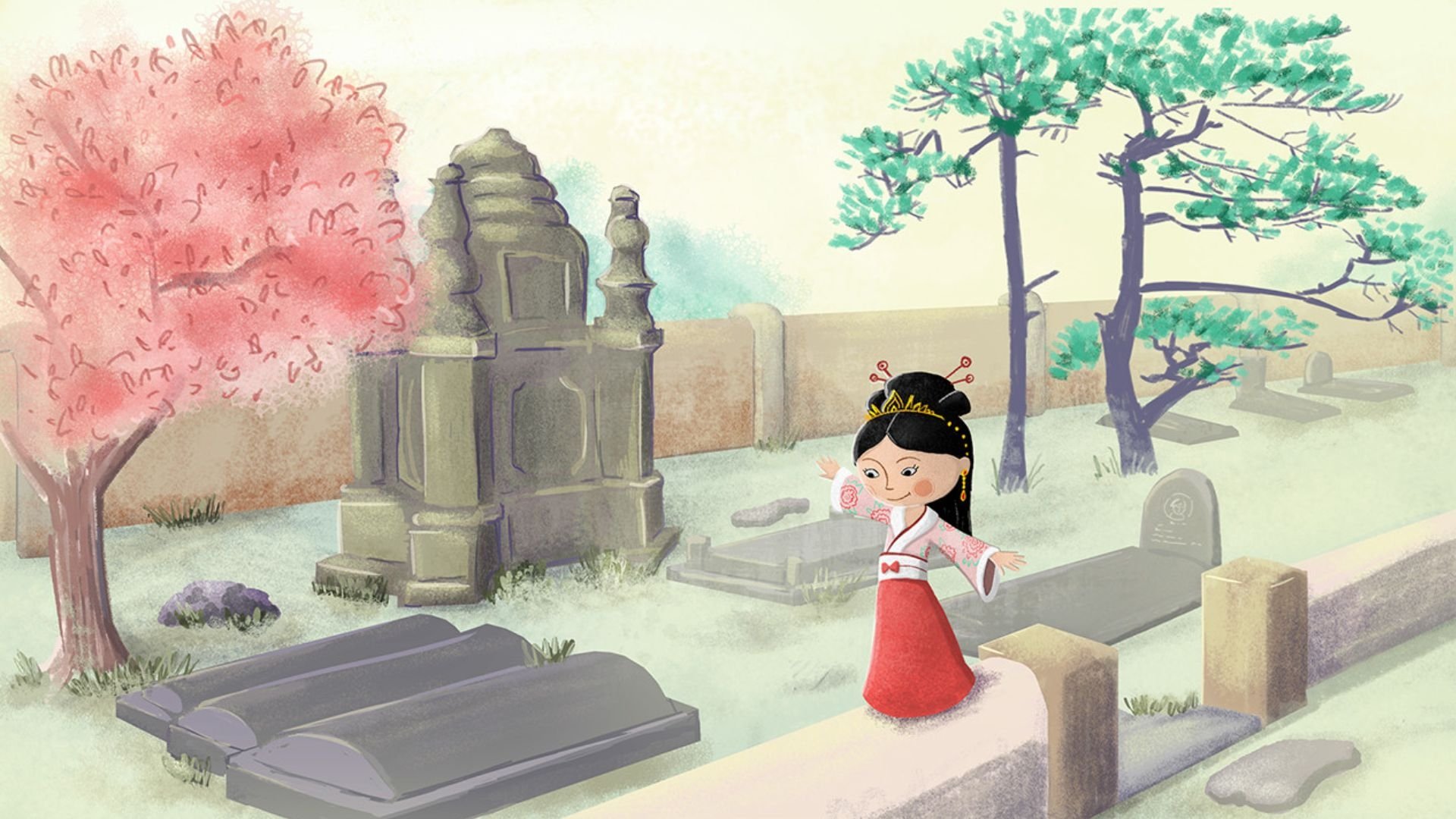 Backdrop for The Princess and the Nightingale