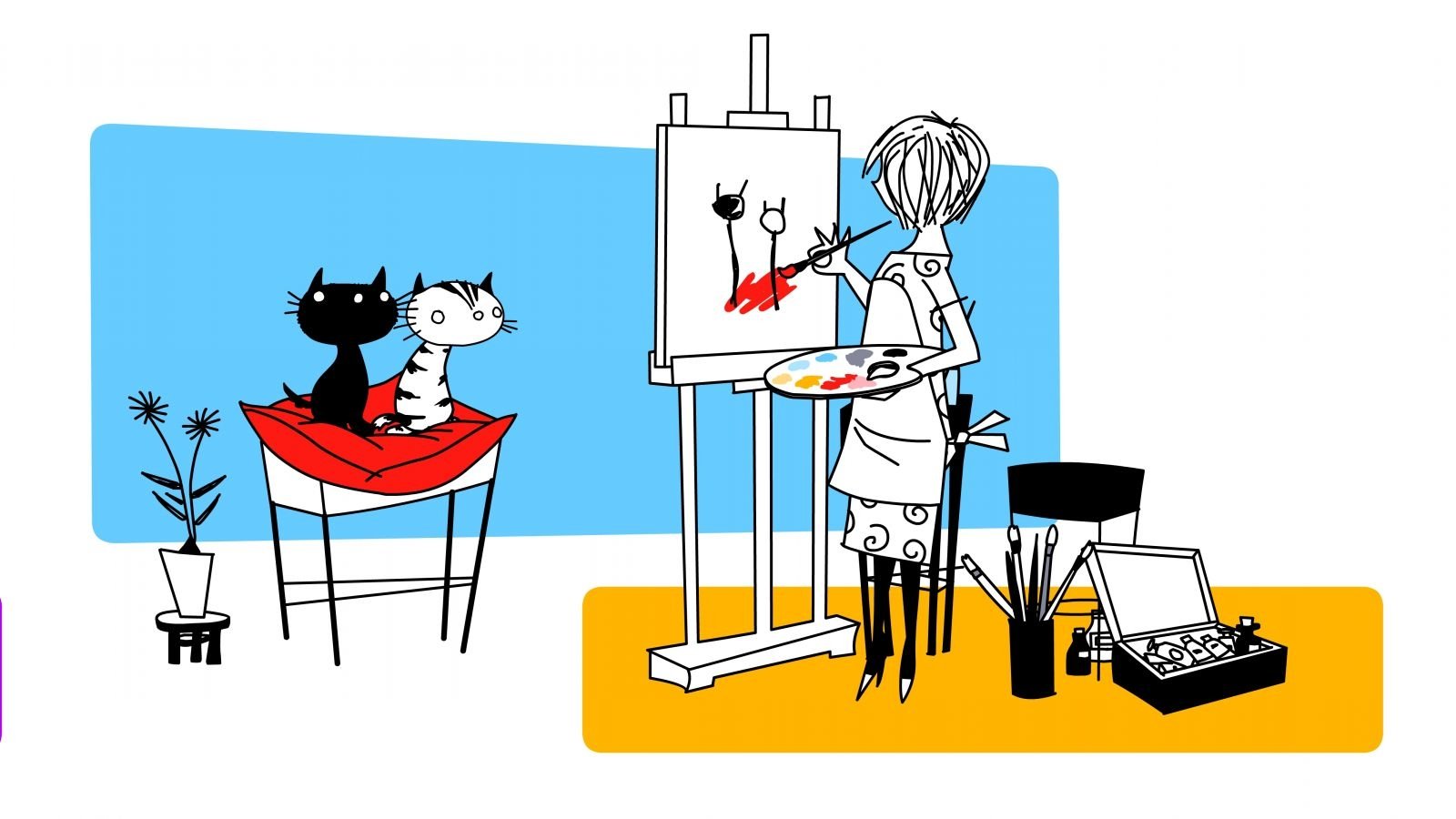 Backdrop for The Adventures of Pim & Pom