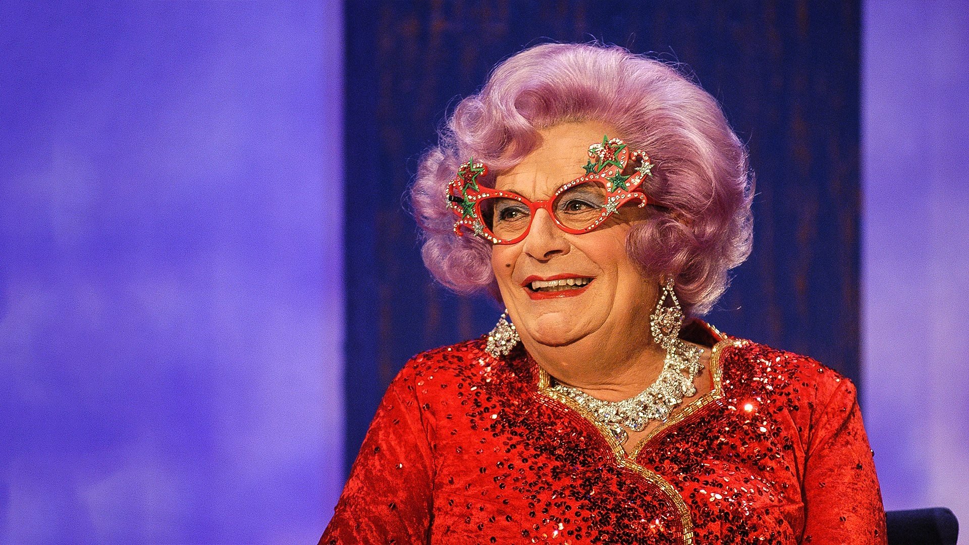 Backdrop for Barry Humphries at the BBC