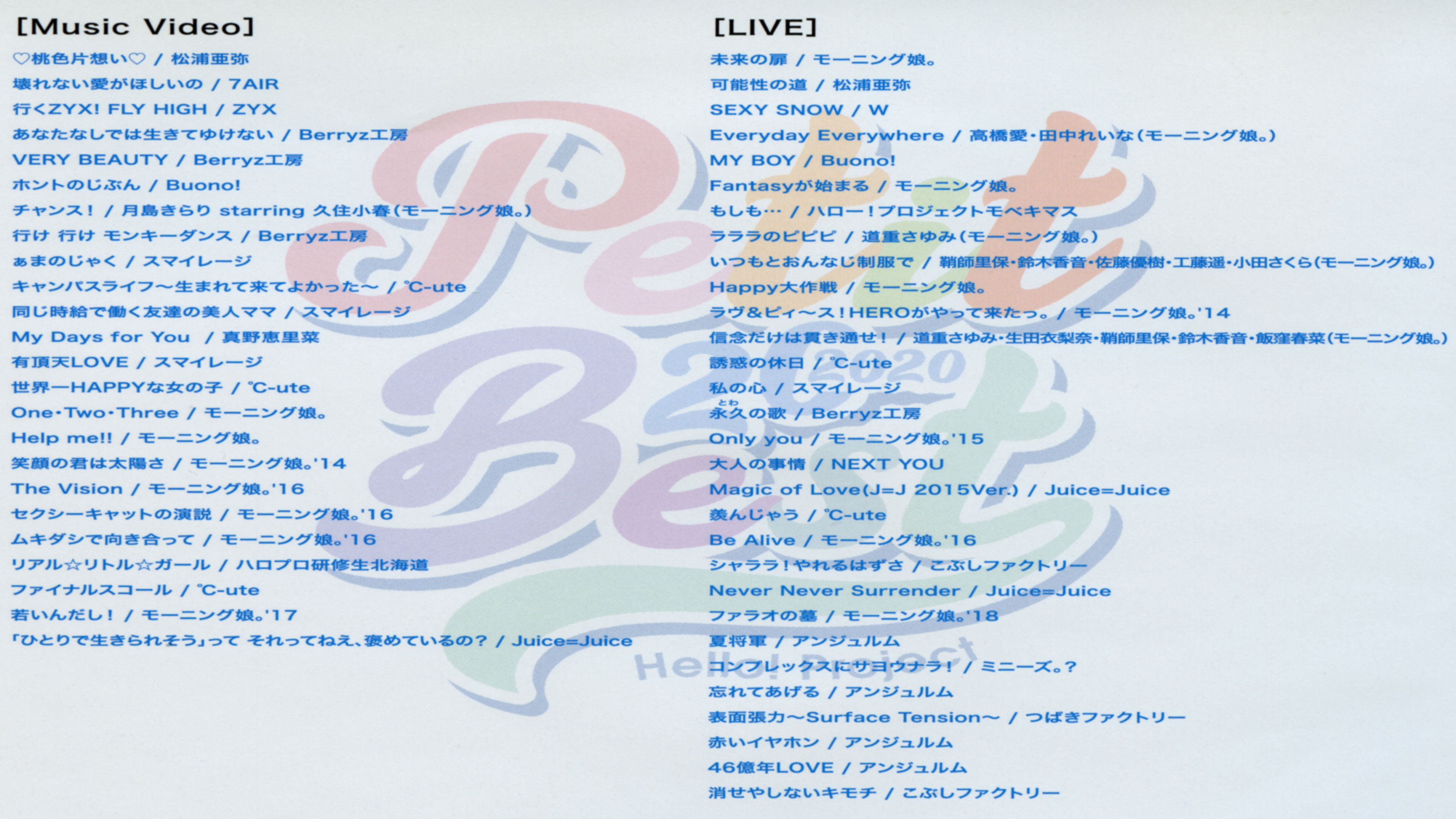 Backdrop for Petit Best 20 2020