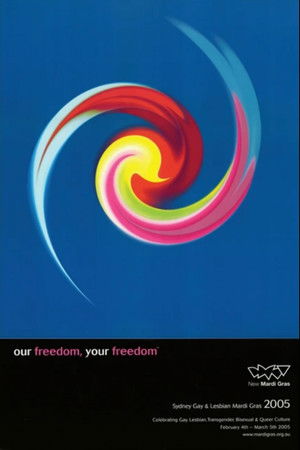 Poster for Sydney Gay and Lesbian Mardi Gras 2005