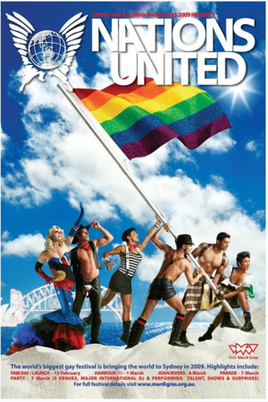 Poster for Sydney Gay and Lesbian Mardi Gras 2009